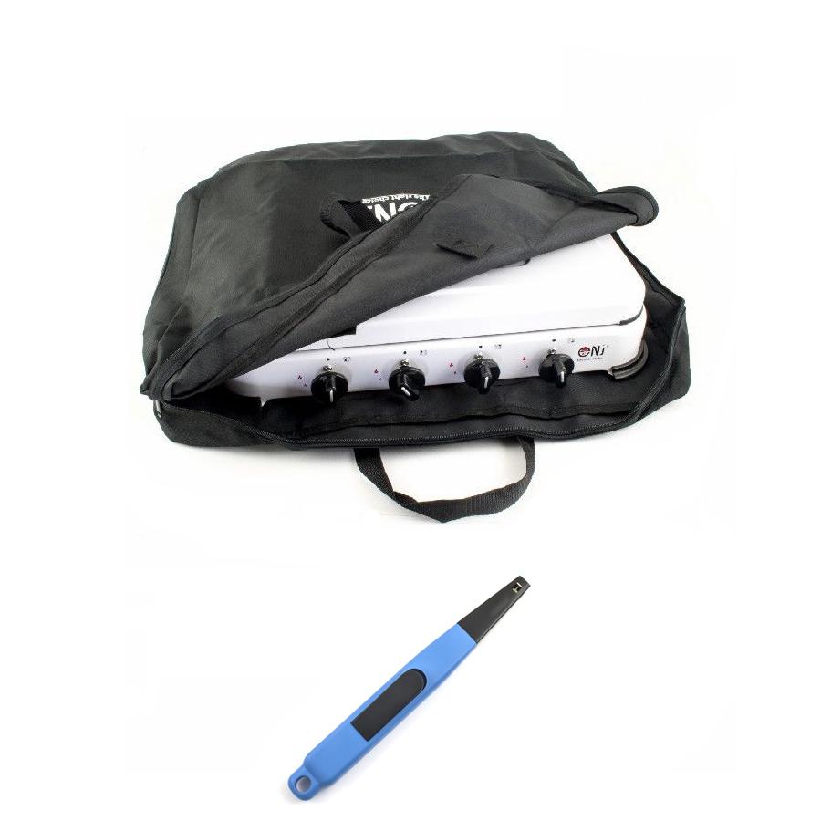 NJ-04 Gas Stove 4 Burners for Camping Outdoor with Carry Bag and Piezo