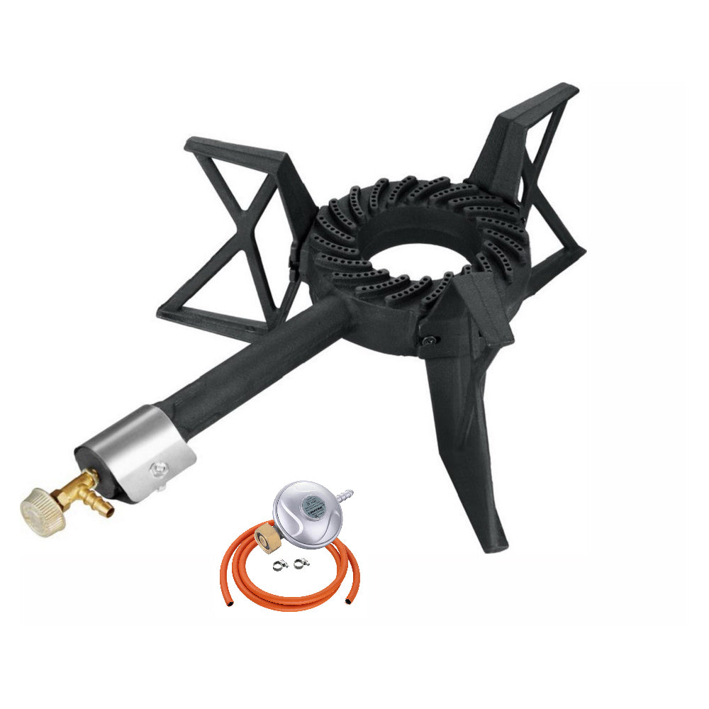 NJ GB-10 Cast Iron Gas Stove with Butane Gas Regulator Screw-on