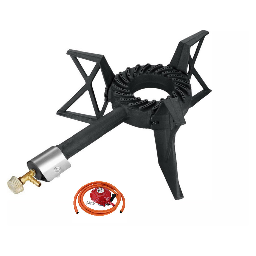 NJ GB-10 Outdoor Gas Stove with Propane Regulator Clip-on