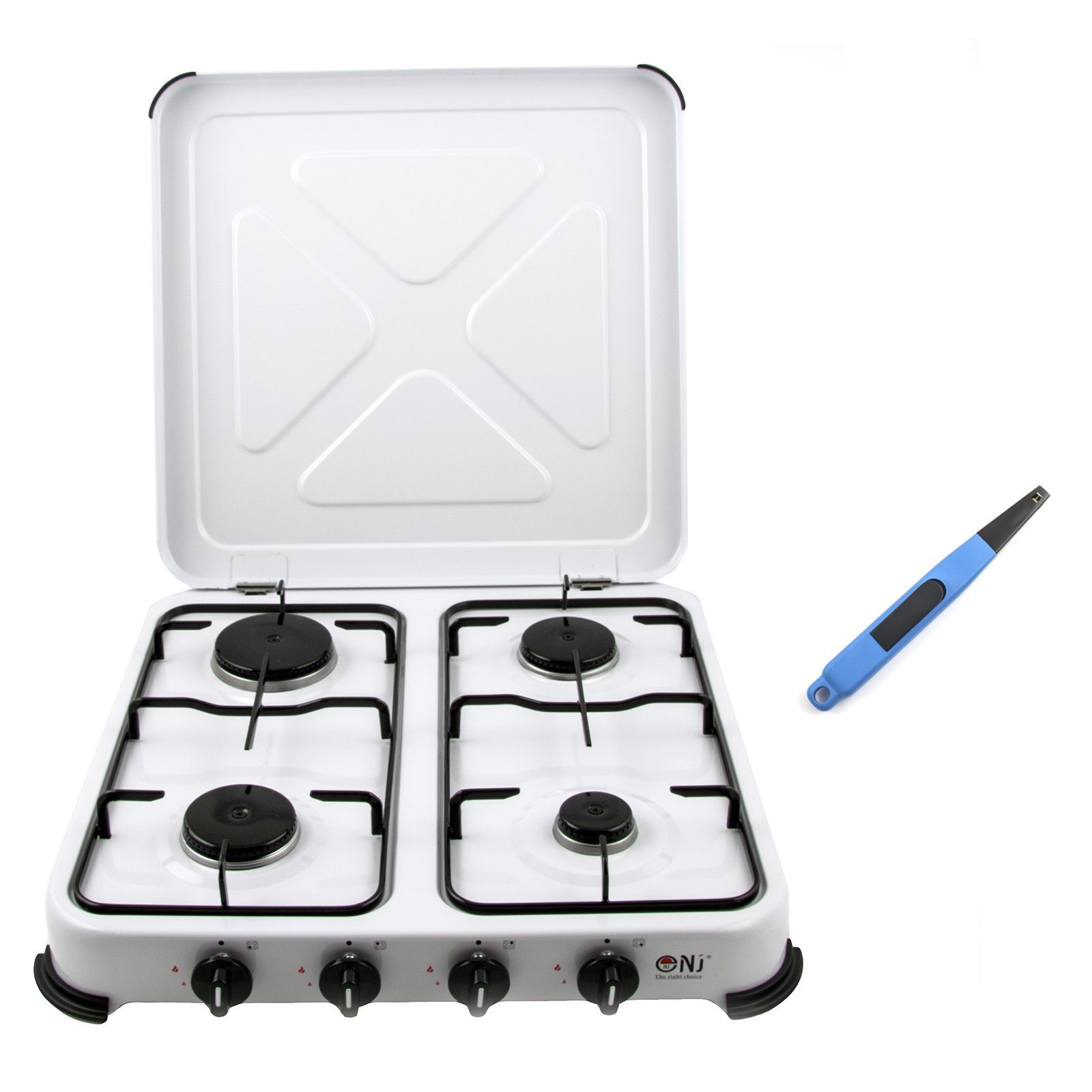 NJ-04 Gas Stove 4 Burners for Camping Outdoor with Piezo Lighter