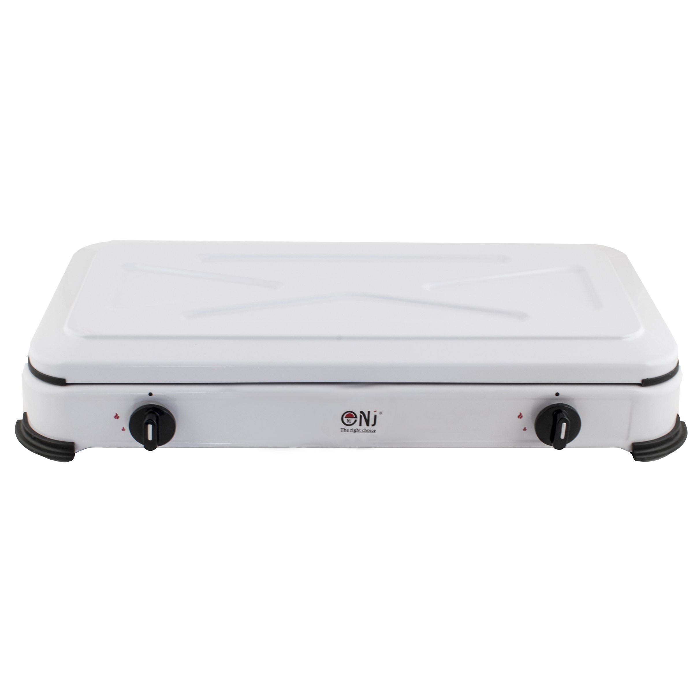 NJ-02 Compact Camping 2 Burners Gas Stove Closed Cover