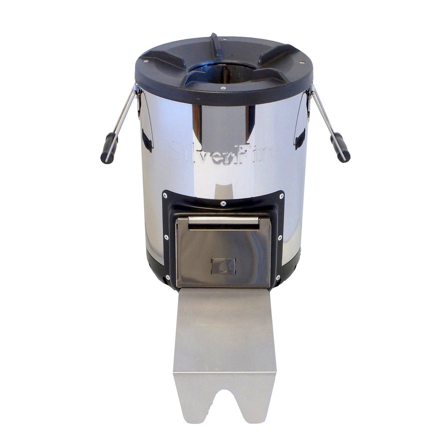SilverFire Survivor Rocket Wood Burning Stove BBQ Cooker Camping Outdoor