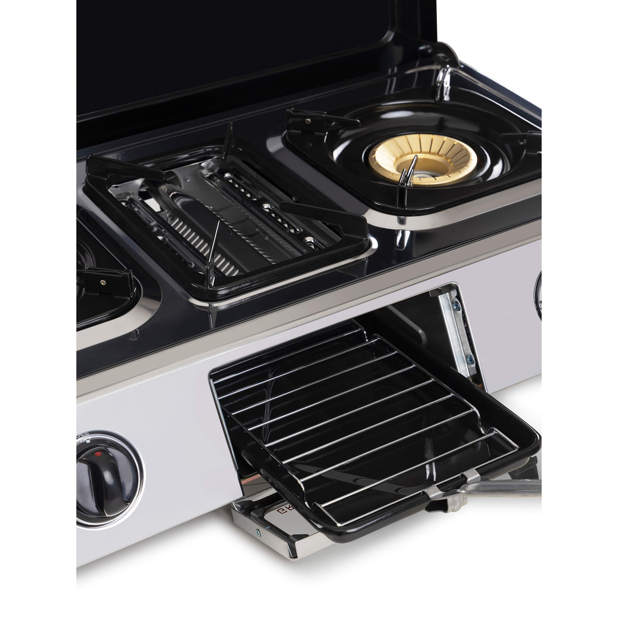 portable gas stove with toast