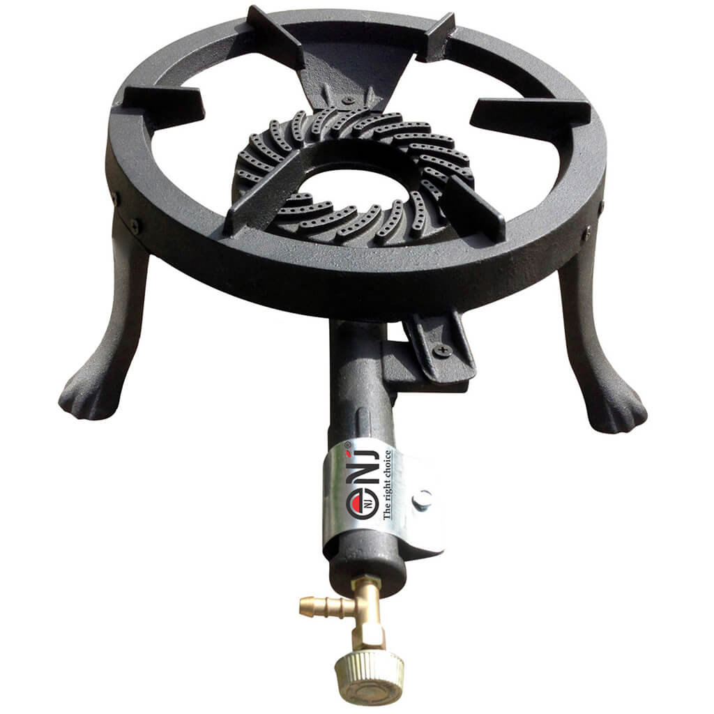 Single-burner gas stove with 17 cm burner