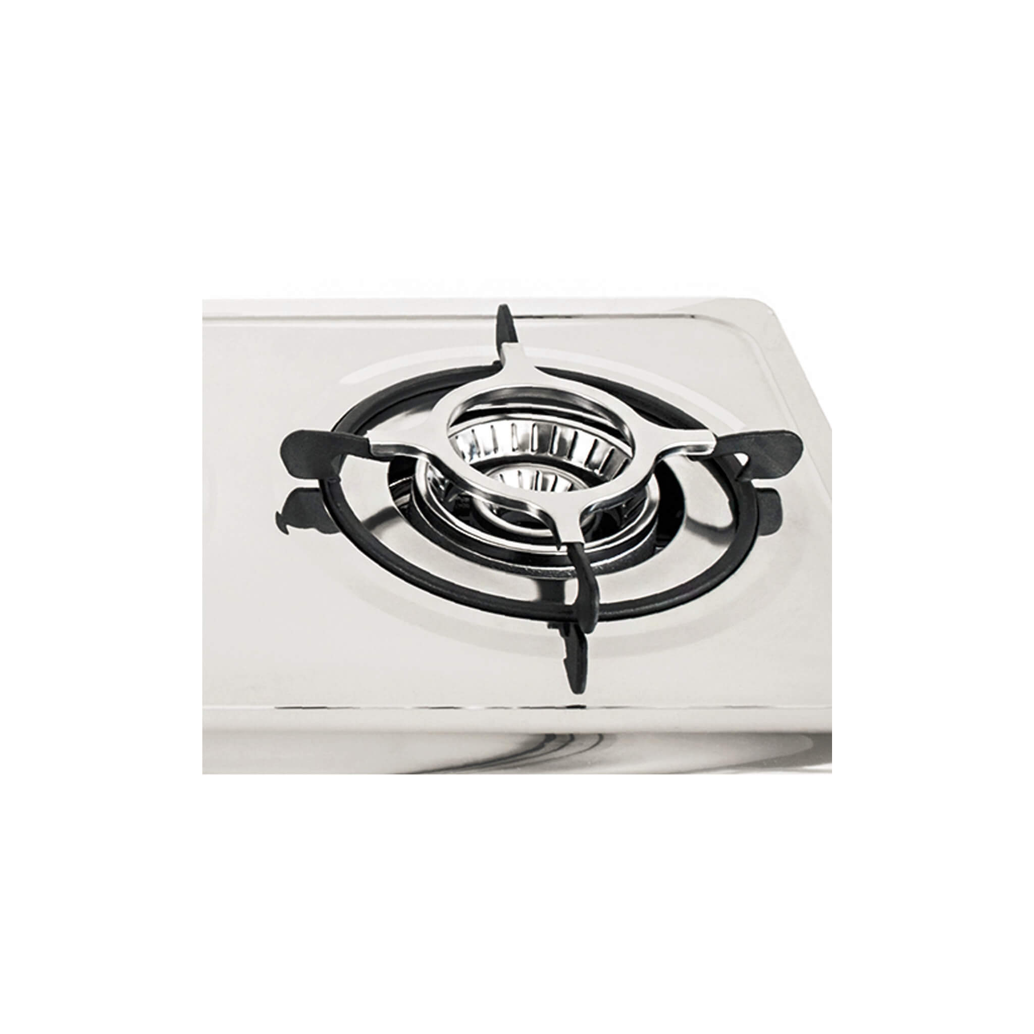 Double-burner gas stove removable pan support