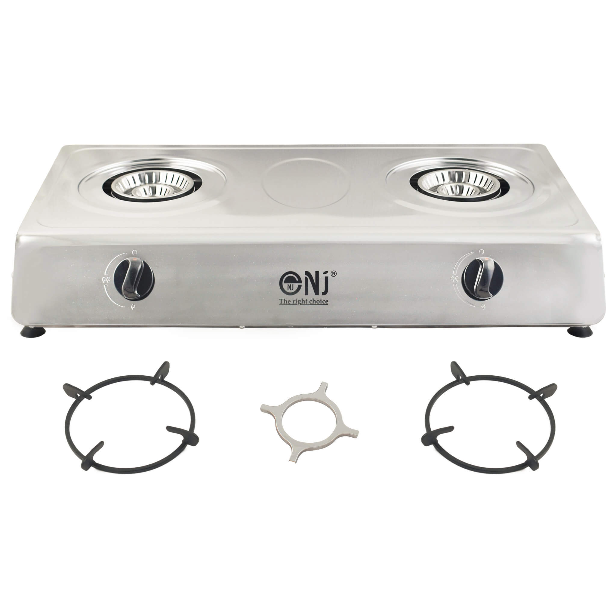 Stainless steel durable gas stove removable pan support
