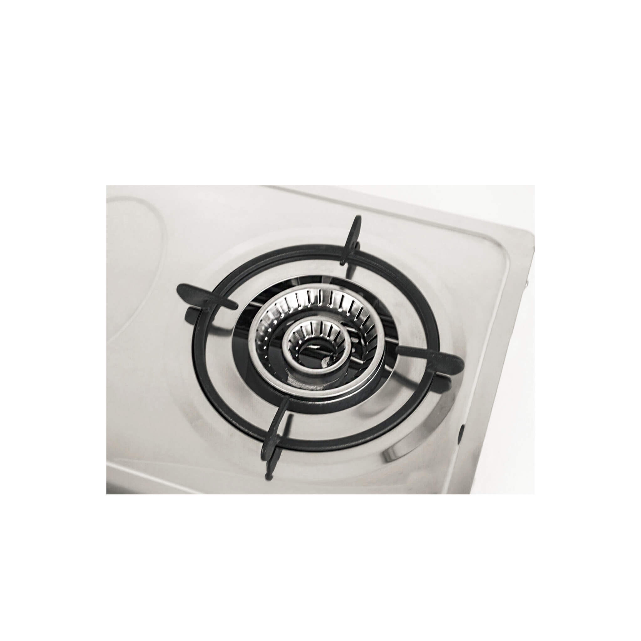 Gas stove burner on a white background