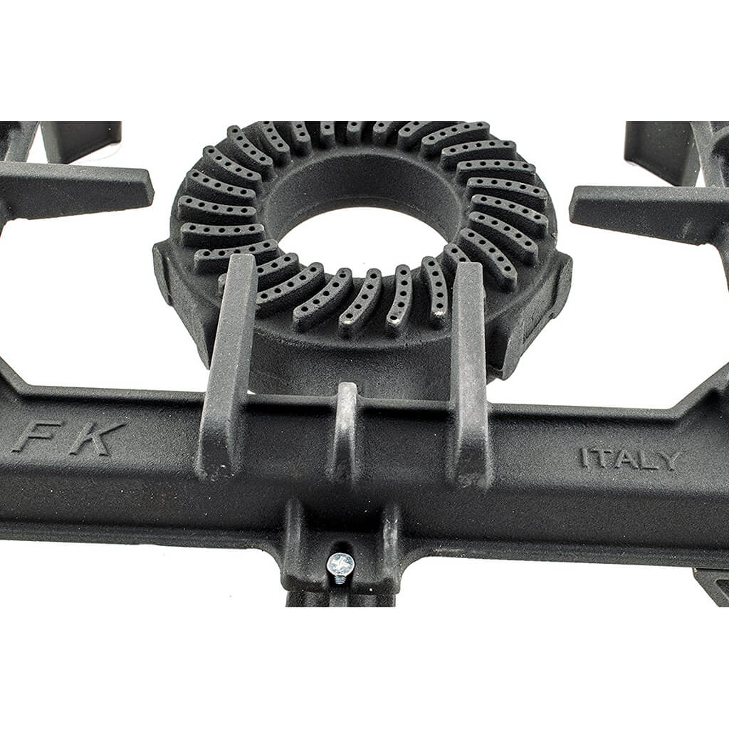 Close-up of a stove burner 