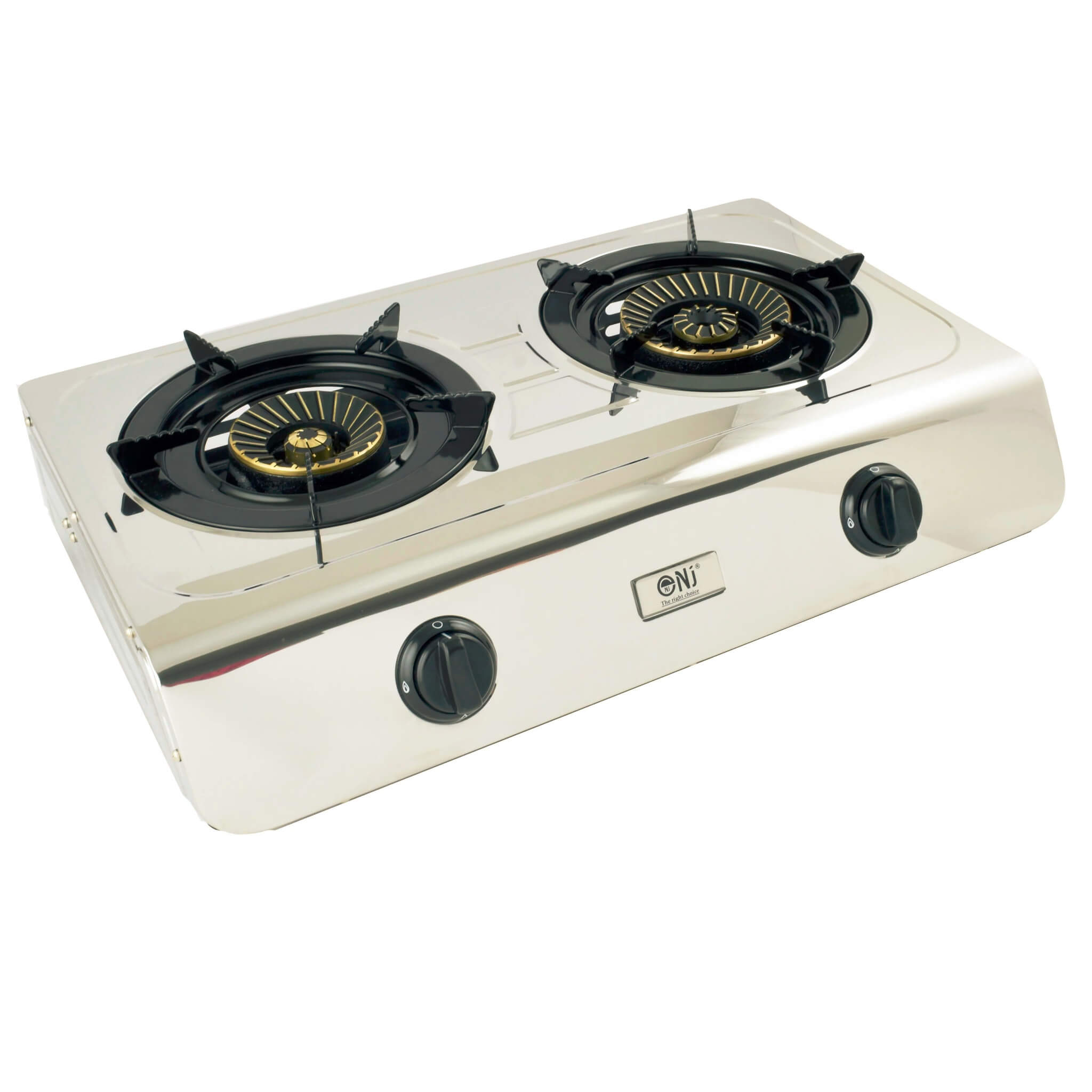 Two-burner gas stove for kitchen, camping, backyard...