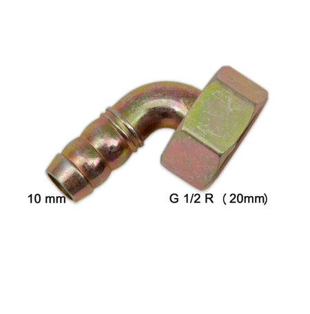 Connector Set 3 pcs From G 1/2 R Thread to 8 mm Hose Tail LPG Barbecue BBQ