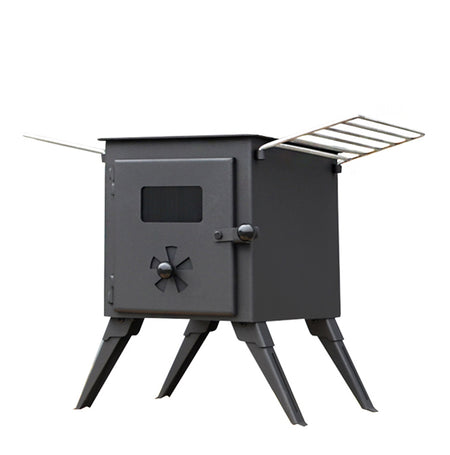 NJ Portable Freestanding Cooker Cold rolled steel Camping Heater Wood Stove
