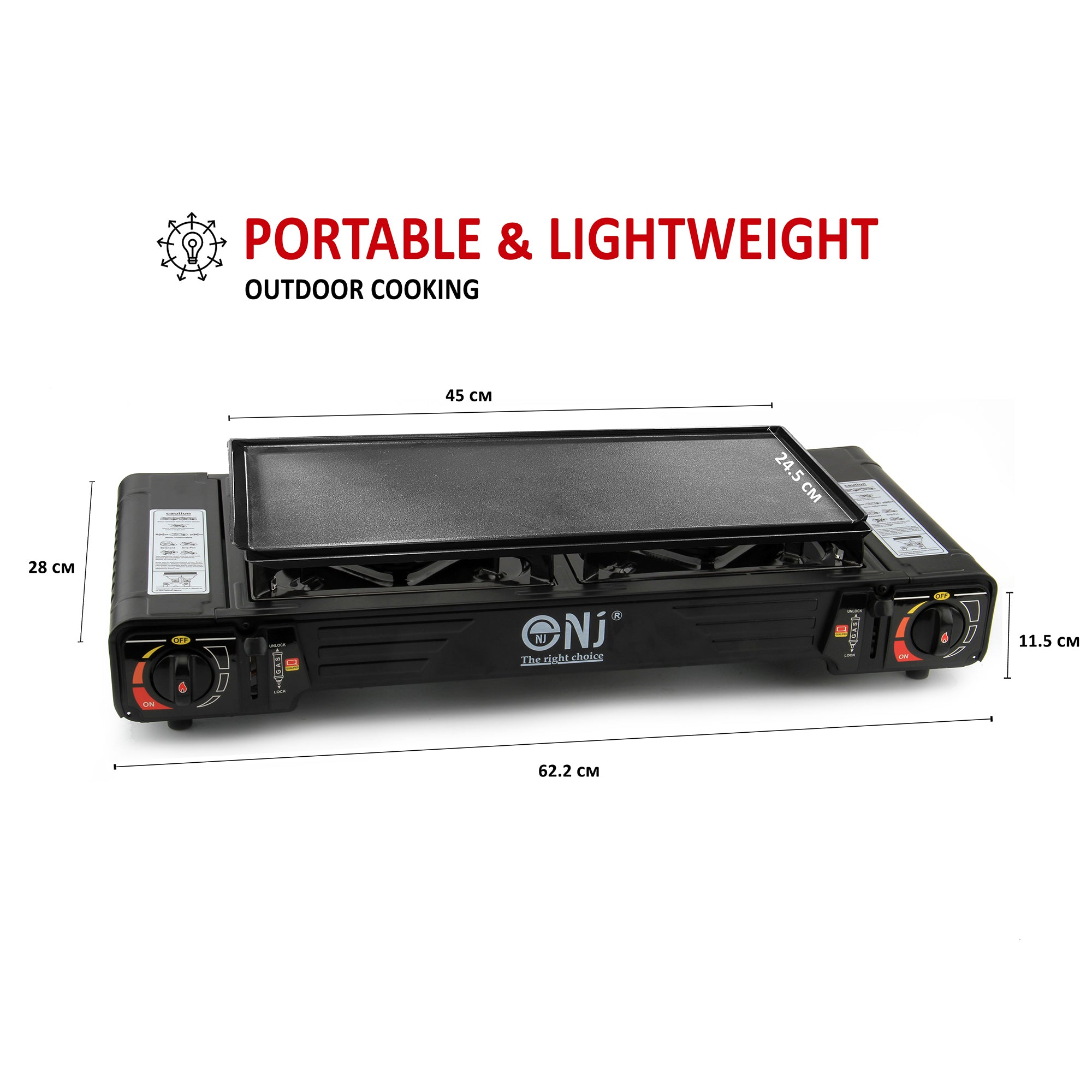 Camping Cookware SHINESTAR Portable Dual Fuel Gas Stove For