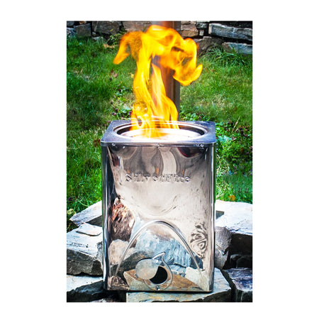 SilverFire Hunter Stainless Steel Chimney Stove Wood Burning