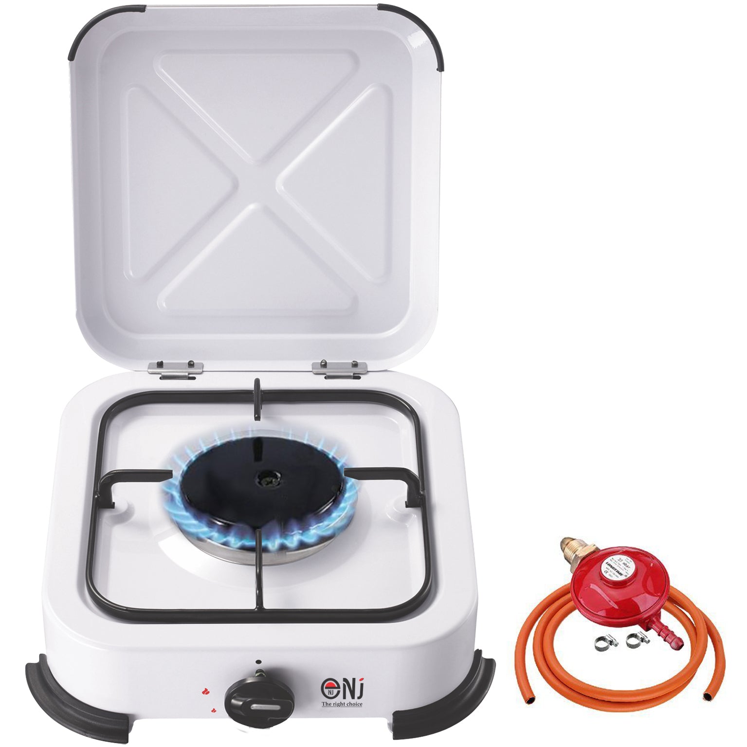 NJ-01 Lightweight Camping Burner Gas Stove with Cover LPG Outdoor