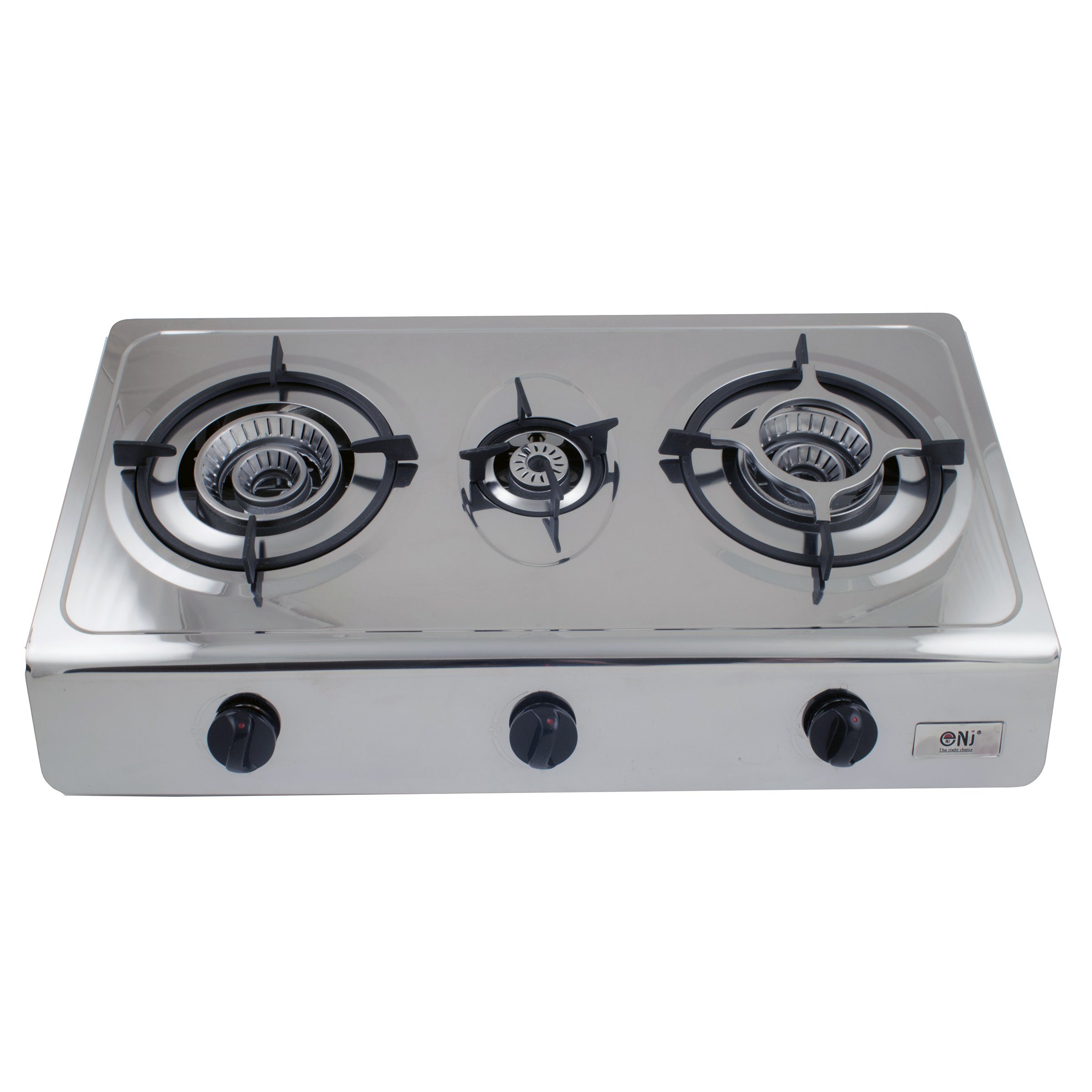 NJ-300SD Gas Stove 3 Burners Portable Stainless Steel LPG Cooker 70 cm