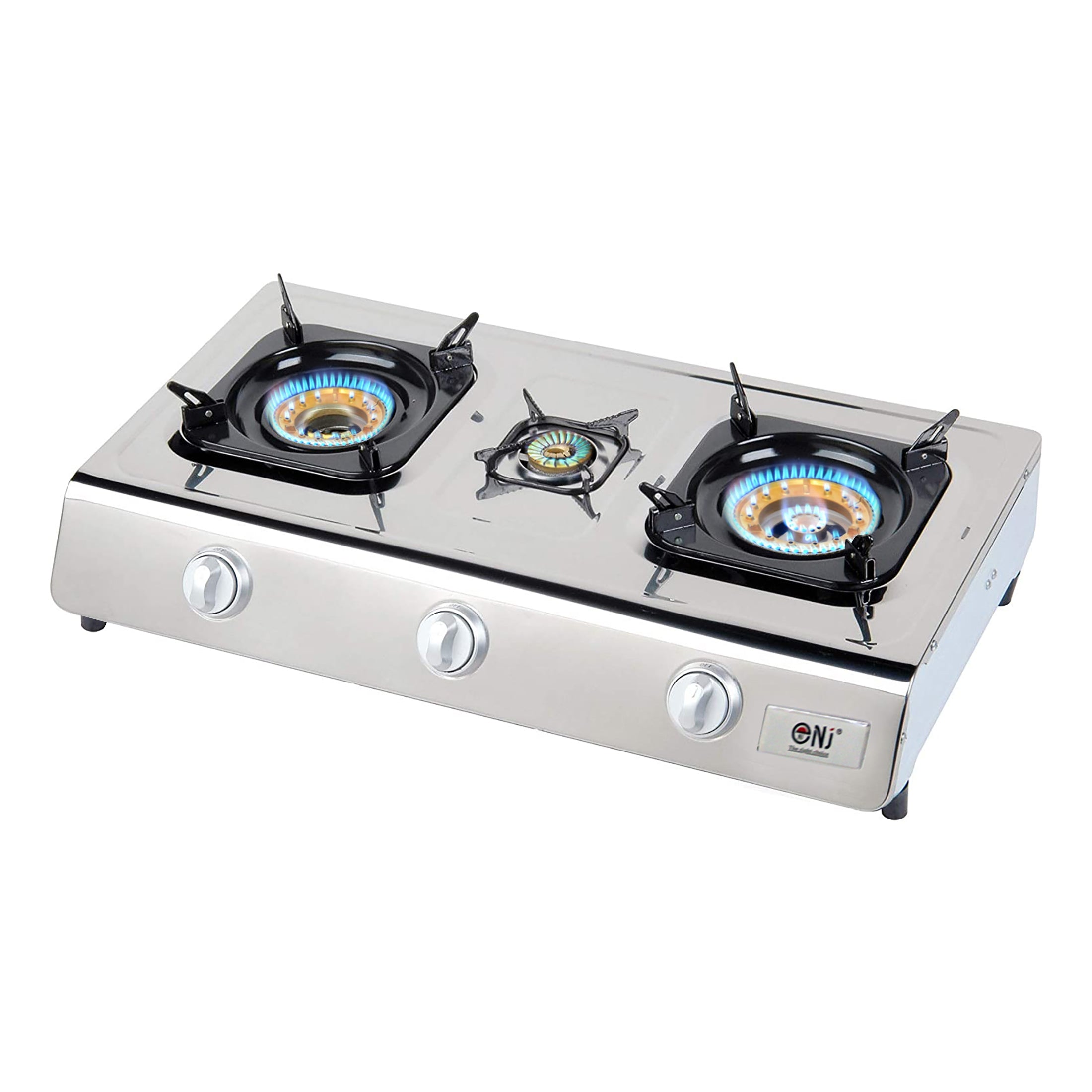 NJ-60SD Portable Camping 2 Burner Gas Stove Double Cooker 60 cm Indoor LPG  