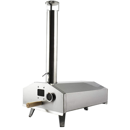 Portable Mini Wood Fired Pizza Oven Charcoal Pellet Grill Outdoor BBQ Camping