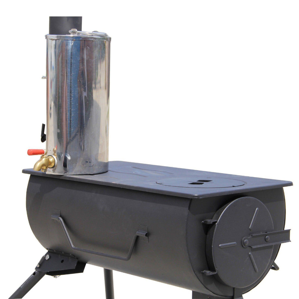 Frontier Stove Add On - uses waste heat that your stove expels to boil water